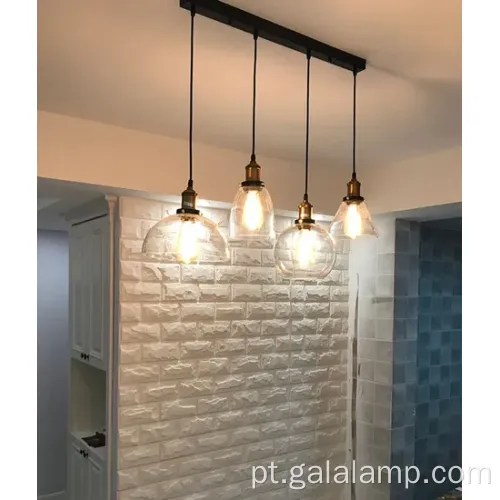 Modern E27 Glass Bubble LED Pingente Light